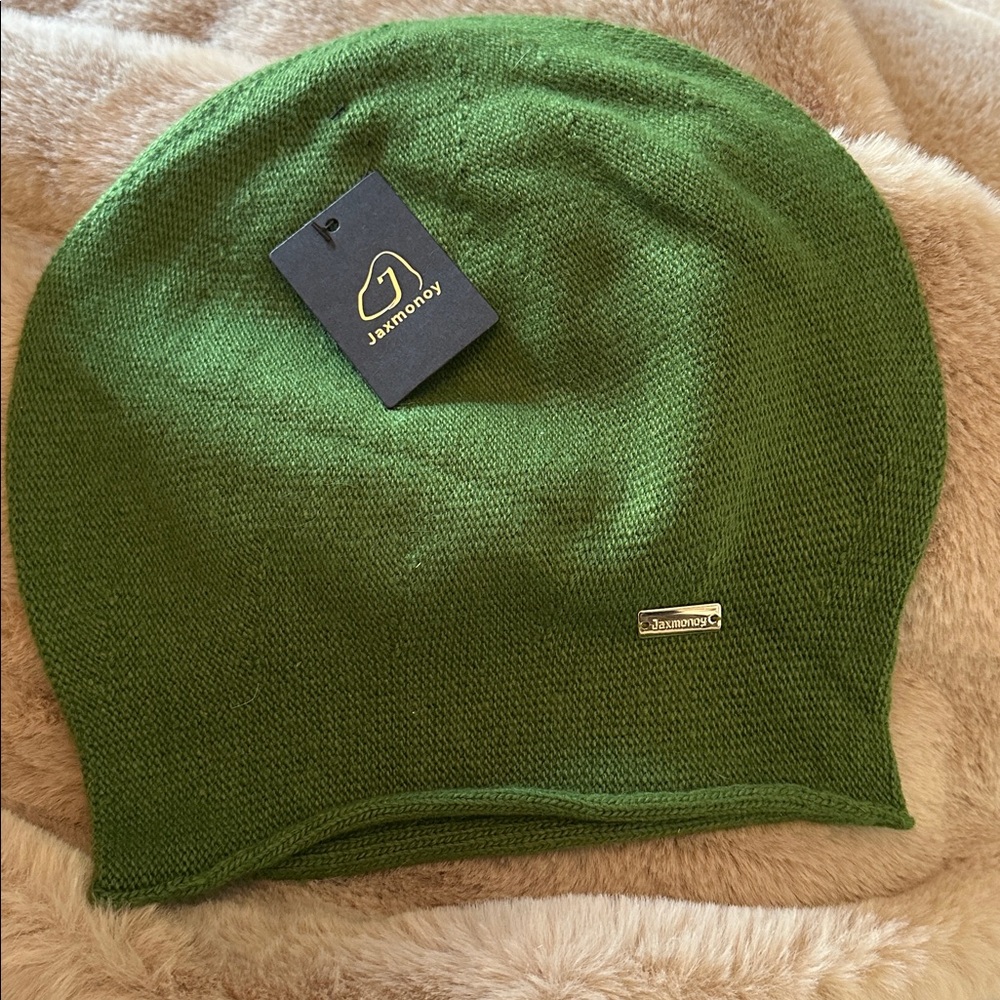 Green Knit Beanie
